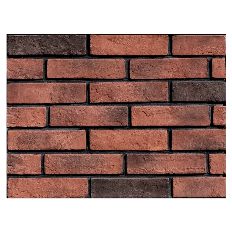 Faux Old Red Cladding Veneer Tiles Facade Brick slip Fascia Wall Thin Brick Artificial Flexible Stone