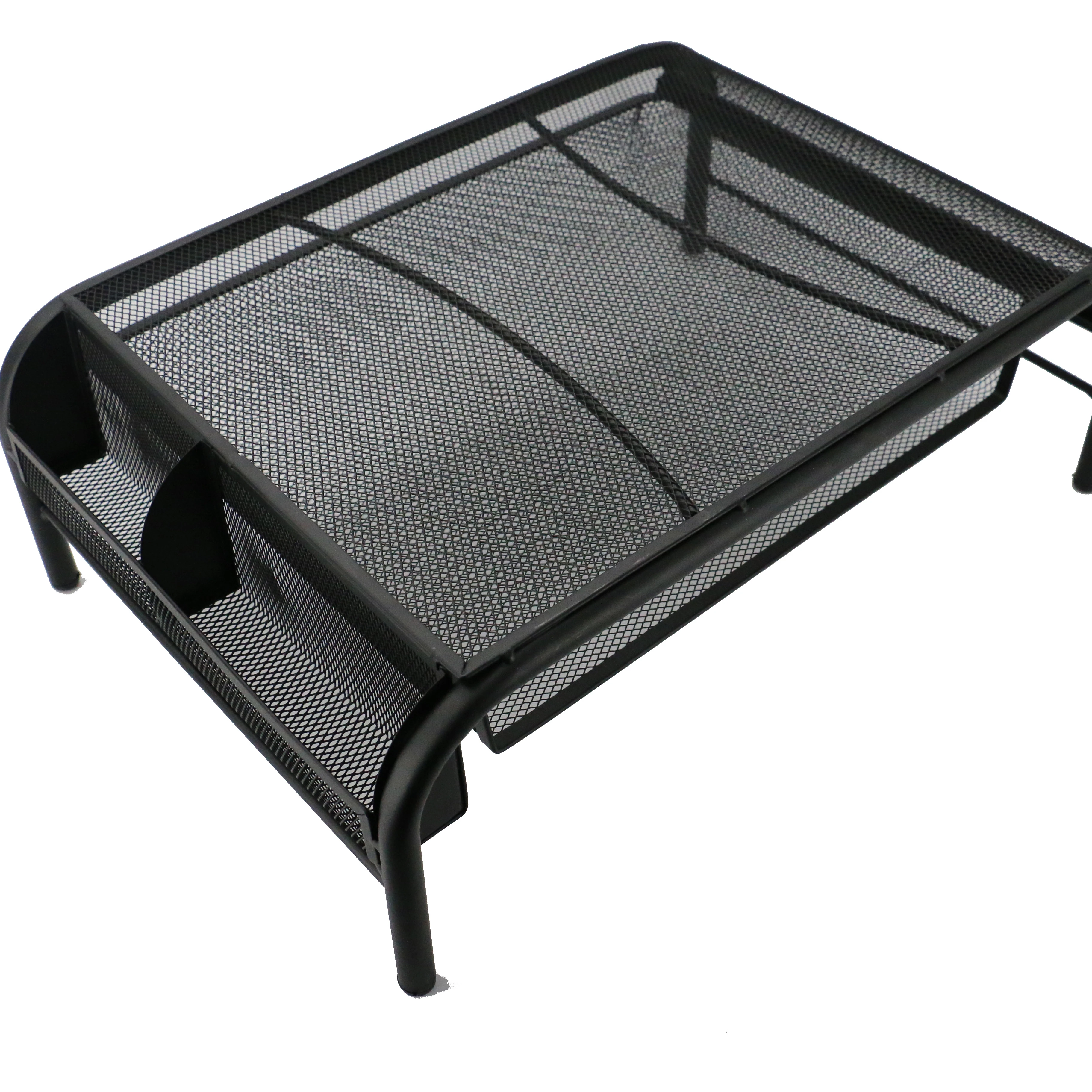 Подставка для канцелярских мелочей, 345x290x295 мм, черный. Подставка brauberg germanium. Подставка под монитор на стол сетка. Asmar органайзеры. Органайзер настольный металлический.