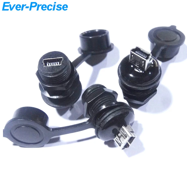 Водонепроницаемый кабель Mini USB 2,0, панельный разъем, водонепроницаемый кабель IP67