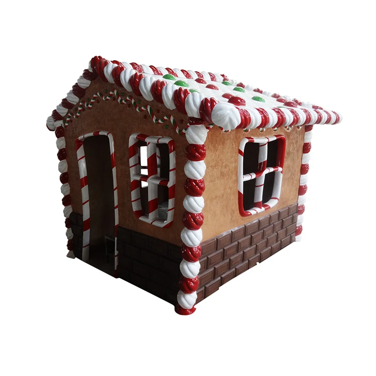 
Decorated giant gingerbread house for shopping center 
