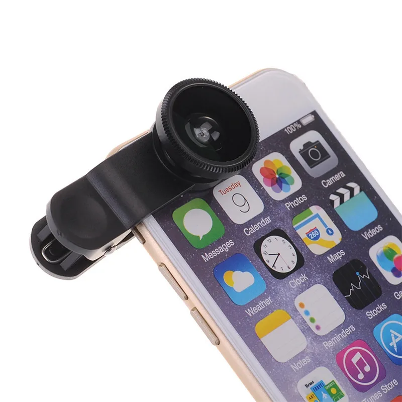 2022 New Arrival 3 in 1 Wide Angle Macro Fisheye Lens Cell Phone Camera Lens for Mobile Phone All Brands