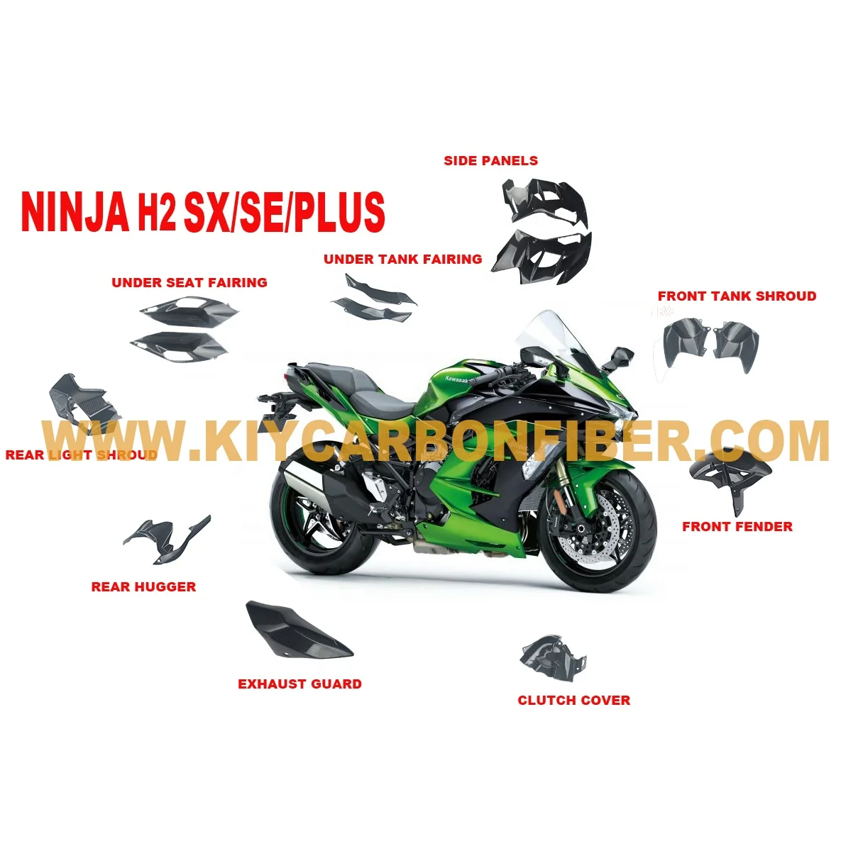 Termisk Monica Enumerate Carbon Fiber Motorcycle Part Body Parts For Kawasaki Ninja H2 Sx Se Plus+ -  Buy Carbon Fiber Body Parts,Motorcycle Part,For Kawasaki Ninja H2 Sx Se  Plus+ Product on Alibaba.com