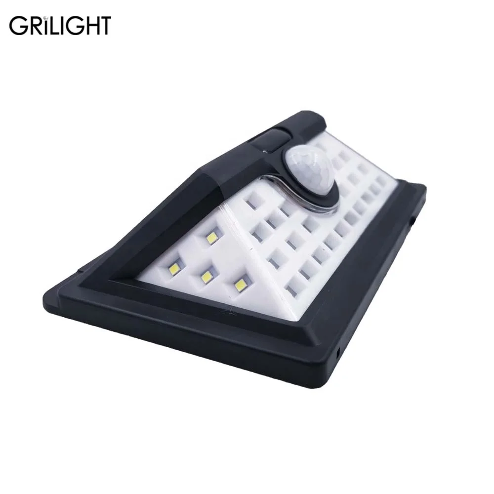 
Лидер продаж на Alibaba, светодиодные настенные лампы с датчиком движения, наружное освещение на солнечных батареях 