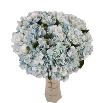 DIY Artificial Hydrangea Flower Silk Cloth Plastic For Party Home Wedding Centerpieces Vintage Wedding Decoration