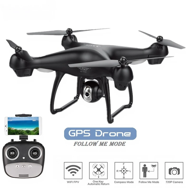 ホビーラジコン SJRC S70W SJRC S70W GPS Drona Radio Control Drone with Cam - Mini FPV