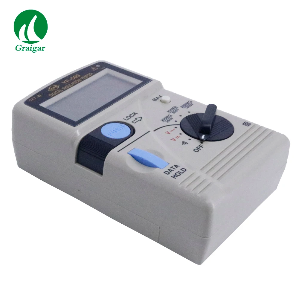 Tenmars YF-509 Digital Insulation Tester  Insulation Resistance Tester Range 0.1Mohm~2000Mohm