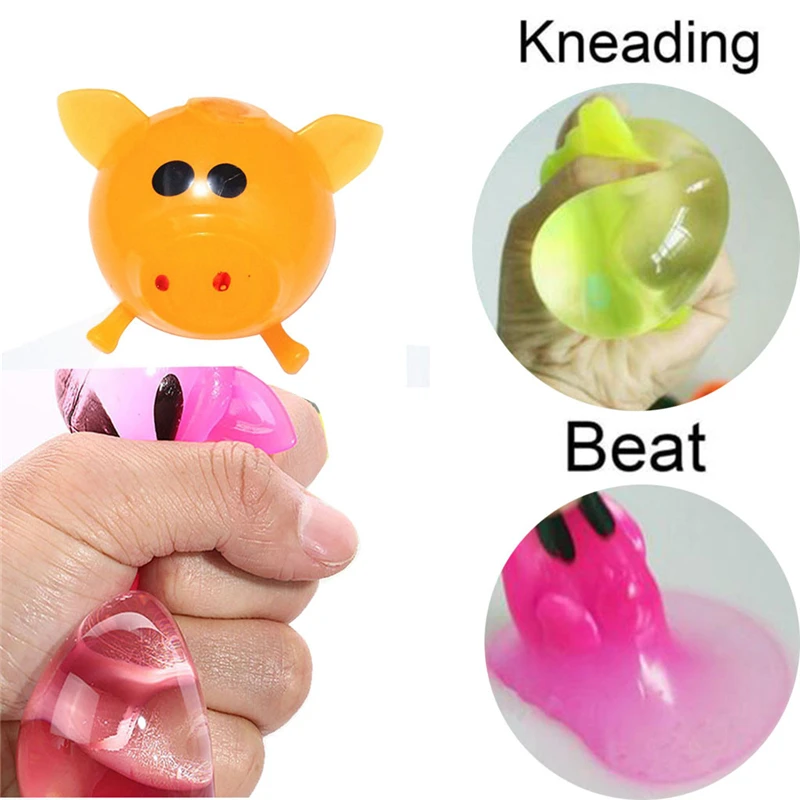 
Горячая Распродажа, забавная милая игрушка Jello Pig, антистресс, шарики водяной свиньи, вентиляционная игрушка, вентиляционные липкие сжималки, снятие стресса 