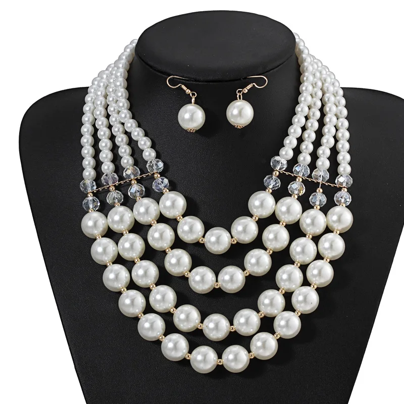 Fashion Pearl Jewelry Set Small Pearls 