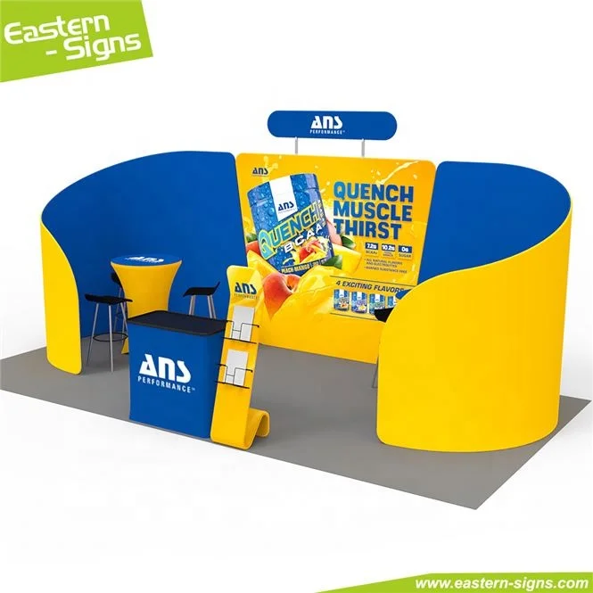 Китайский производитель тканевый полноцветный дисплей складные коммерческие выставочные стенды идеи для торговых