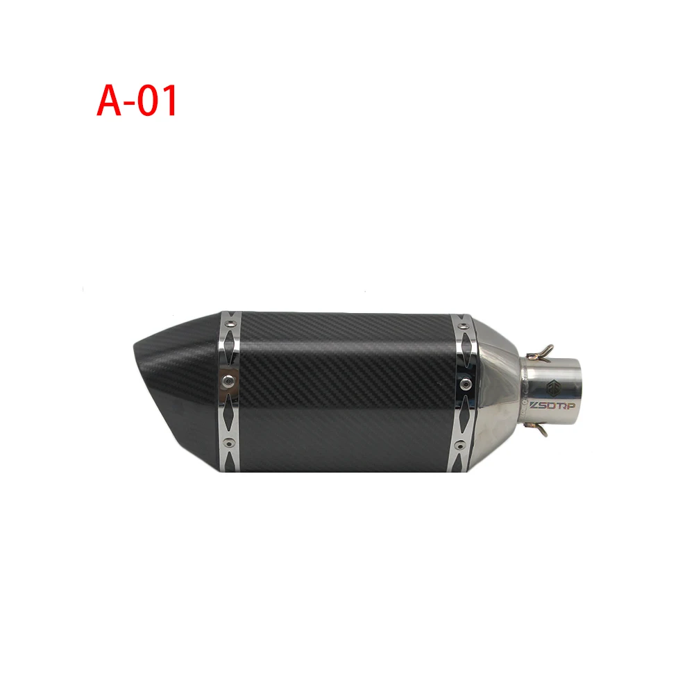SCL-2017050035 углеродного волокна Универсальный мотоцикл глушитель