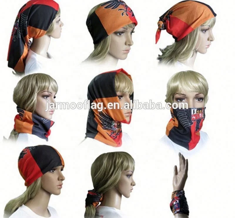 Free Design Soft Promotion Multifunctional Headwear Bandana