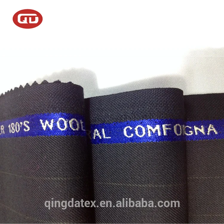 English Close Selvedge Italian Cashmere Wool Fabric Wholesale for Suit Garment