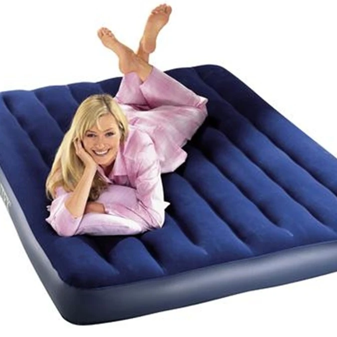 
2021 надувной матрас, кровать для кемпинга, путешествий, двойная Флокированная воздушная кровать из ПВХ 