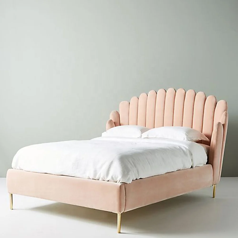 Wholesale Modern European Feather Collection Velvet Bed Upholstery Tufted Headboard Bedroom Furniture Buy Oversized Bedroom Furniture Velvet Bedroom Furniture 2019 Laminate Bedroom Furniture Product On Alibaba Com