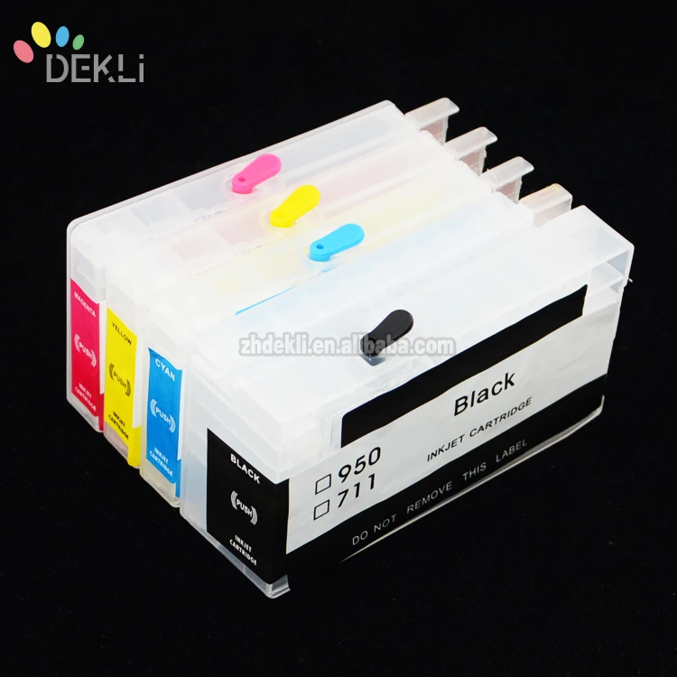 Designjet T520 Cartridges for HP711 Refillable Ink Cartridge with Permanent Show Ink Level Chip