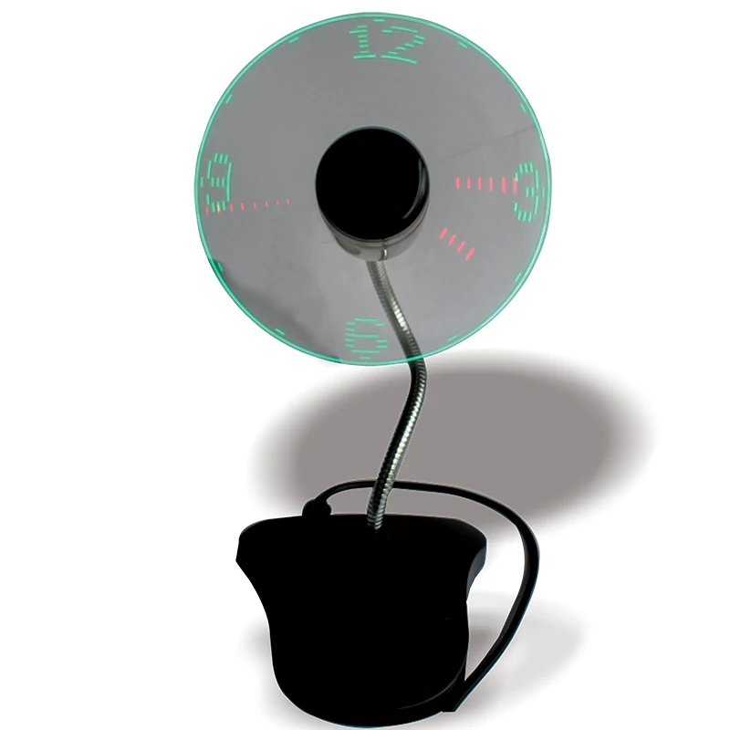 Портативный Гибкий Настольный светодиодный вентилятор с гусиной