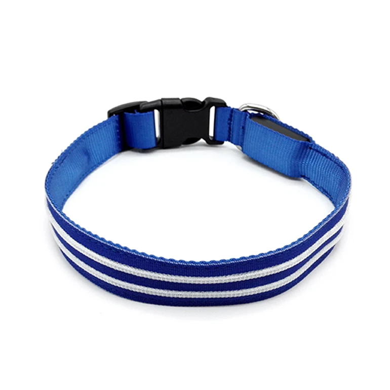 2019 уникальный дизайн водонепроницаемый перезаряжаемый ошейник светодиодный мигающий ошейник для собак