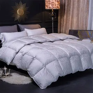 Machine Washable Edredon Invierno Goose Down Comforter Cotton Home Bedspread Quilt Winter Bed Sheet Quilts