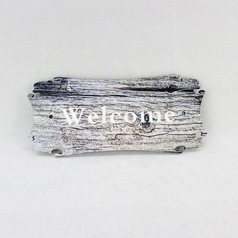 Индивидуальный Логотип сублимационный пустой дом приветствуется деревянная подвесная доска