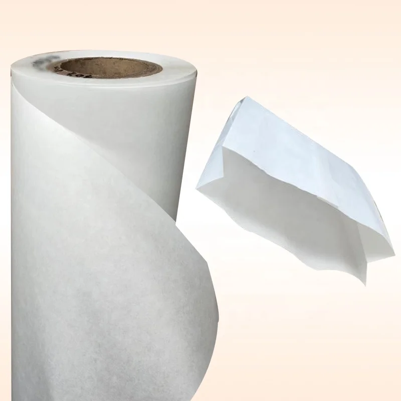 Greaseproof MG Bleached Kraft Paper with Pe Coating As White Food Paper Can Be Heat Sealing