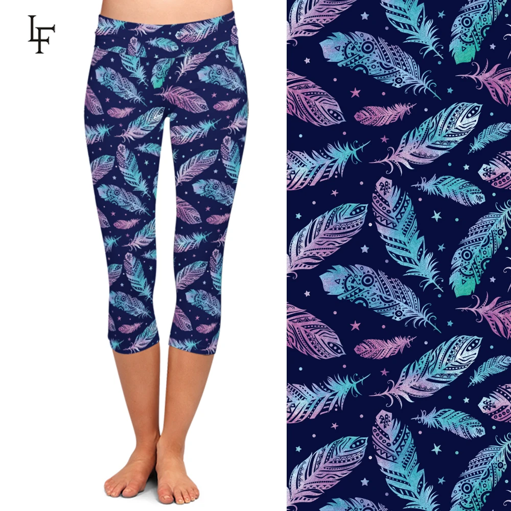 Spandex High Waist Women Capri Yoga 