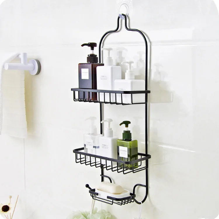 Corner Shower Caddy Bathroom Shelf Organizer No Punching Corner