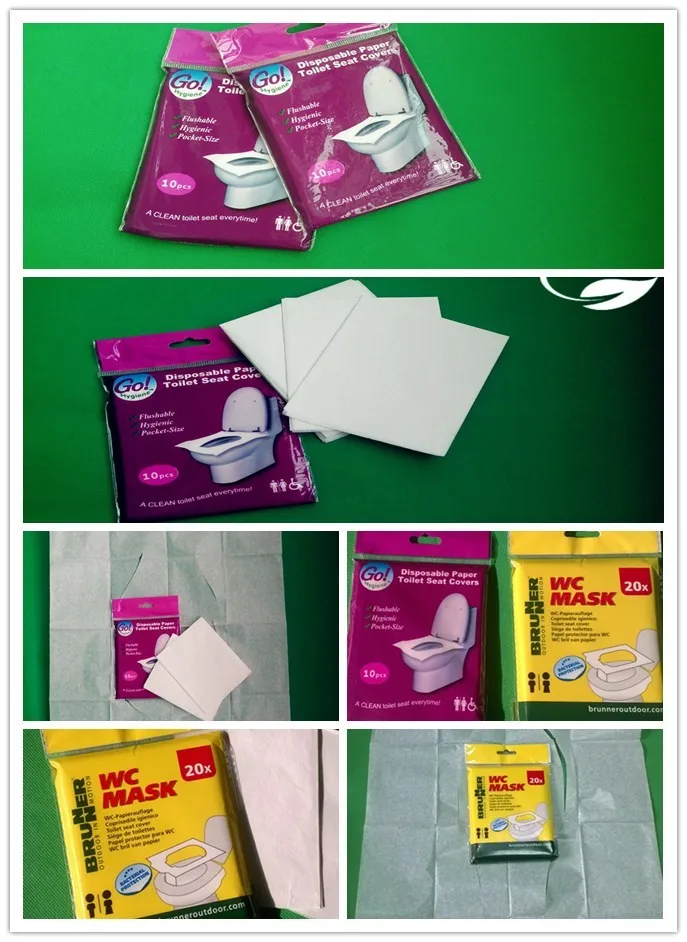 Disposable Flushable Hot Sale Toilet Paper Seat Cover Hotel Travel Use