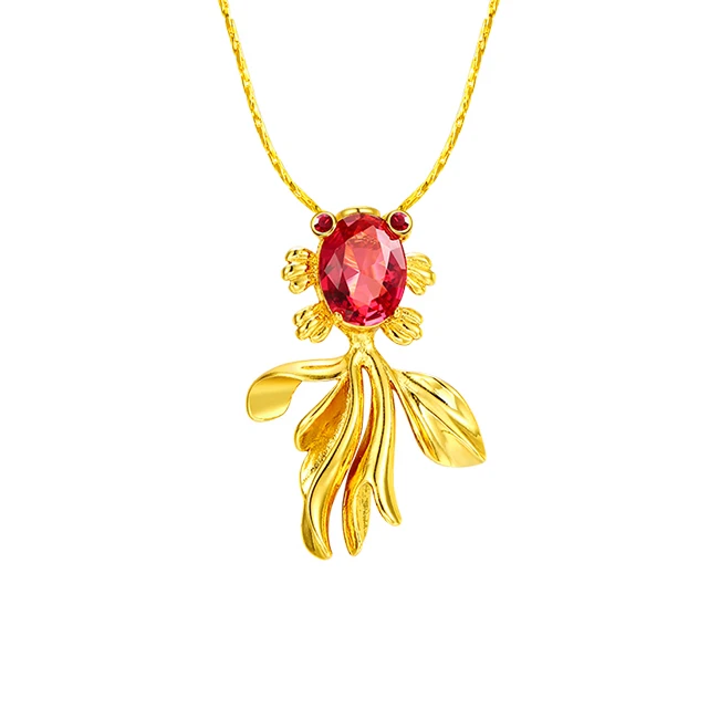 Xl4168 Xug Fish Shaped Ru Red Stone Animal Plated Gold Necklace With Pendant Harga Emas Kalung 24 Karat Buy Necklace With Pendant Gold Necklace With Pendant Harga Emas Kalung 24 Karat Product On Alibaba 