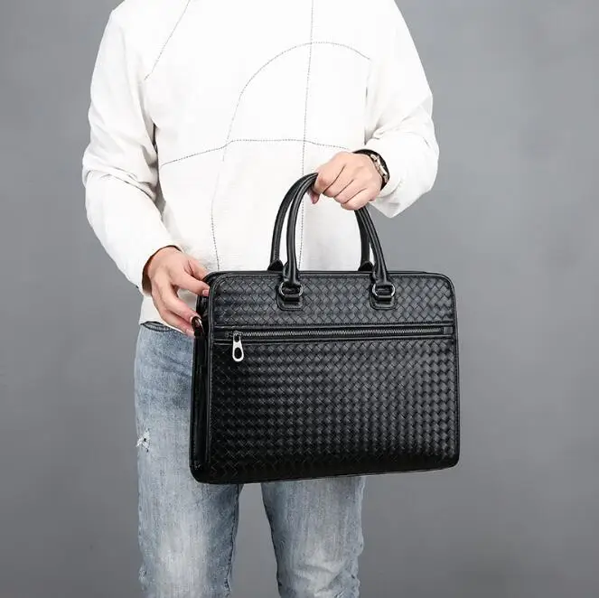 Оптовая продажа с фабрики, деловая сумка, сумка через плечо, мужской портфель из искусственной кожи