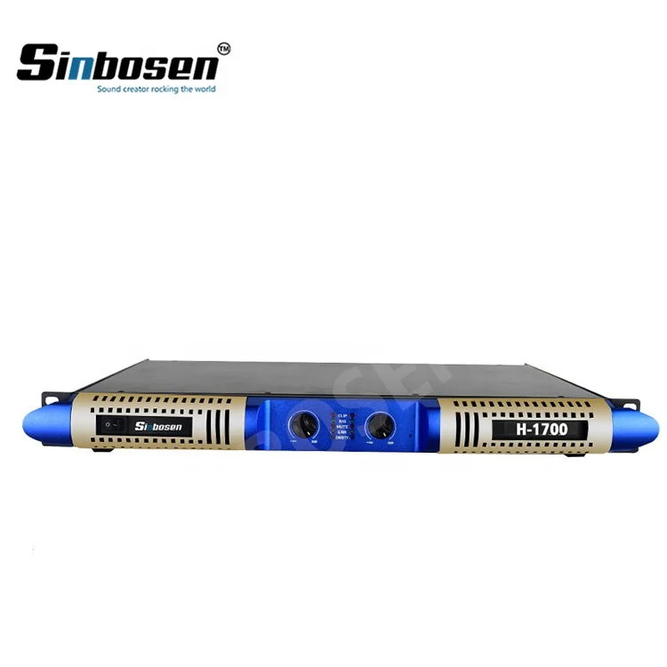 Sinbosen 1U 2 Channel Professional Stable 3600 Watt Sound Equipment Amplifiers Speaker H-1700 High Digital Power Amplifier