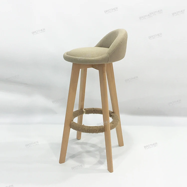 New Design 85cm Seat Height Cheap Fabric bar Stool Foot Rest Stool