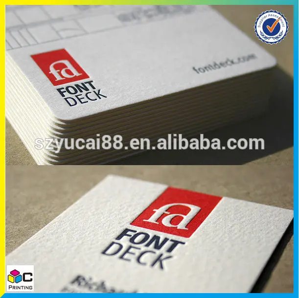 Cheap printed luxury fashion cotton custom business cards paper