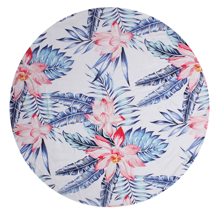 Популярная Спортивная Одежда большого размера из полиэстера, цветные круглые пляжные полотенца парео