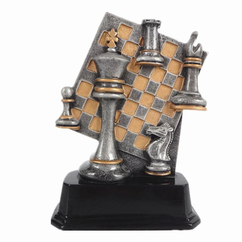 创意树脂国际象棋雕像