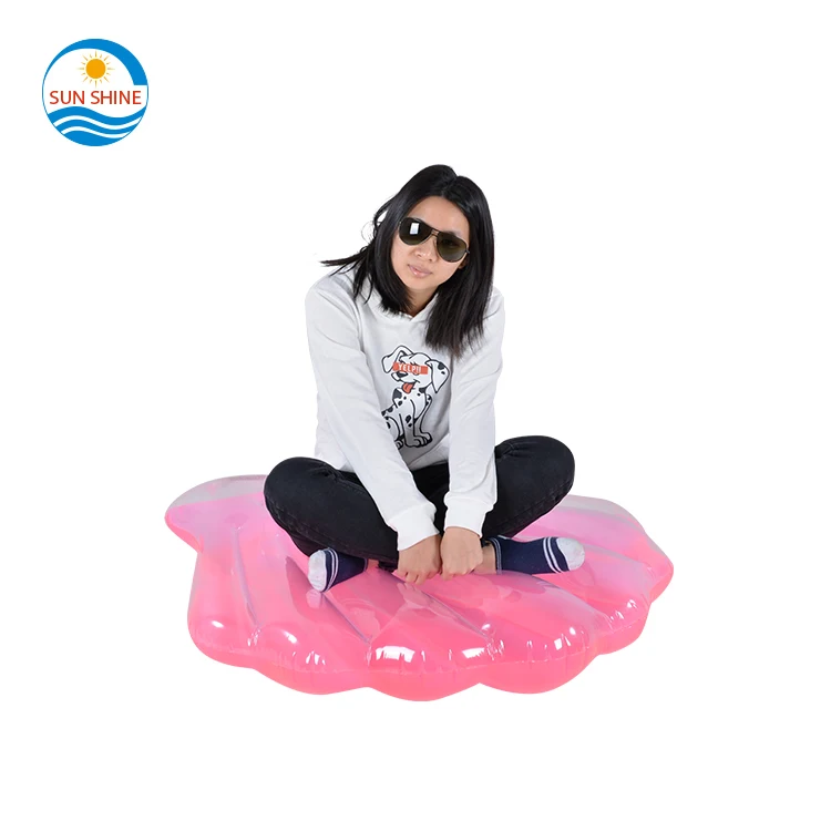 Sunshine Clam Shell Seashell Water Pool Float Mat Pvc Toy Manufacturer Swimming Pool Floats for Adults Inflatable