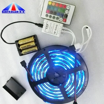 RGB USB Port Powered 5050 3528 Battery Power Bank LED Strip Lighting 5V LED Strips for TV Backlight Light Computer Car