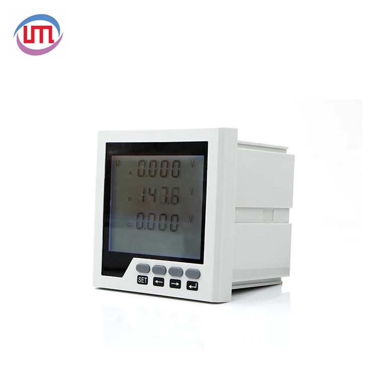 Горячая Распродажа трехфазный многофункциональный ЖК-дисплей Панель Напряжение метр Вольт Ампер Ватт