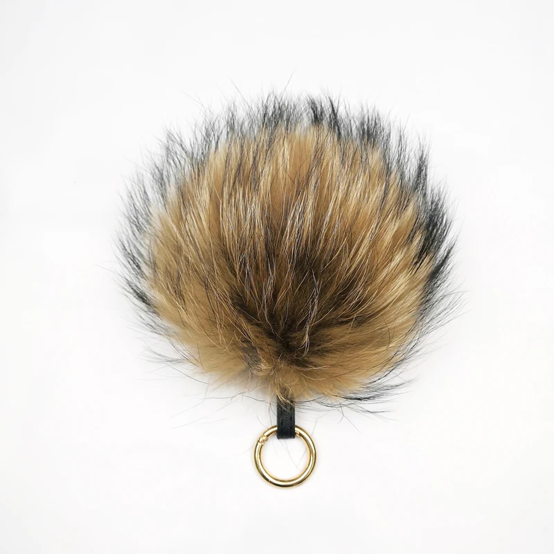 
Индивидуальный искусственный мини-помпон из кроличьего меха с застежкой 