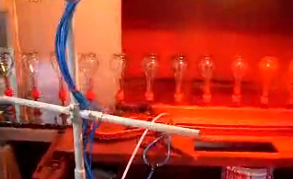 high temperature automatic glass bottle spray coating machine