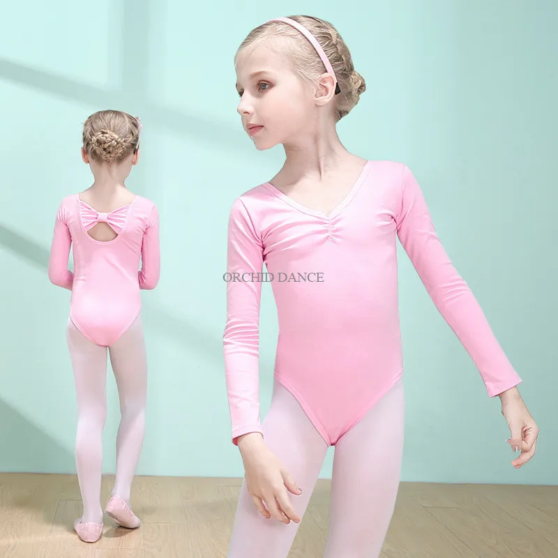 Tratar De este modo ironía Wholesale Leotardos de Ballet rosa de manga larga de algodón para niñas, de  alta calidad, baratos, venta al por mayor From m.alibaba.com