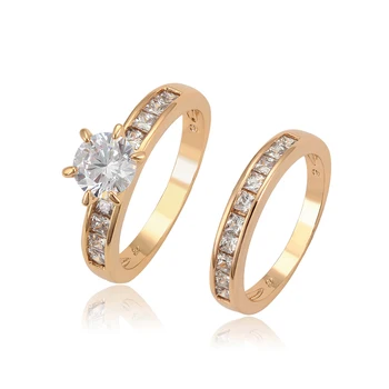 12888 xuping engagement ring, fashion jewelry couple wedding rings, gold 18k weeding ring