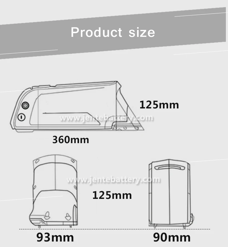 
 Электрический велосипед с глубоким циклом 48 в 8 Ач 18650 Аккумулятор для двигателя Bafang  