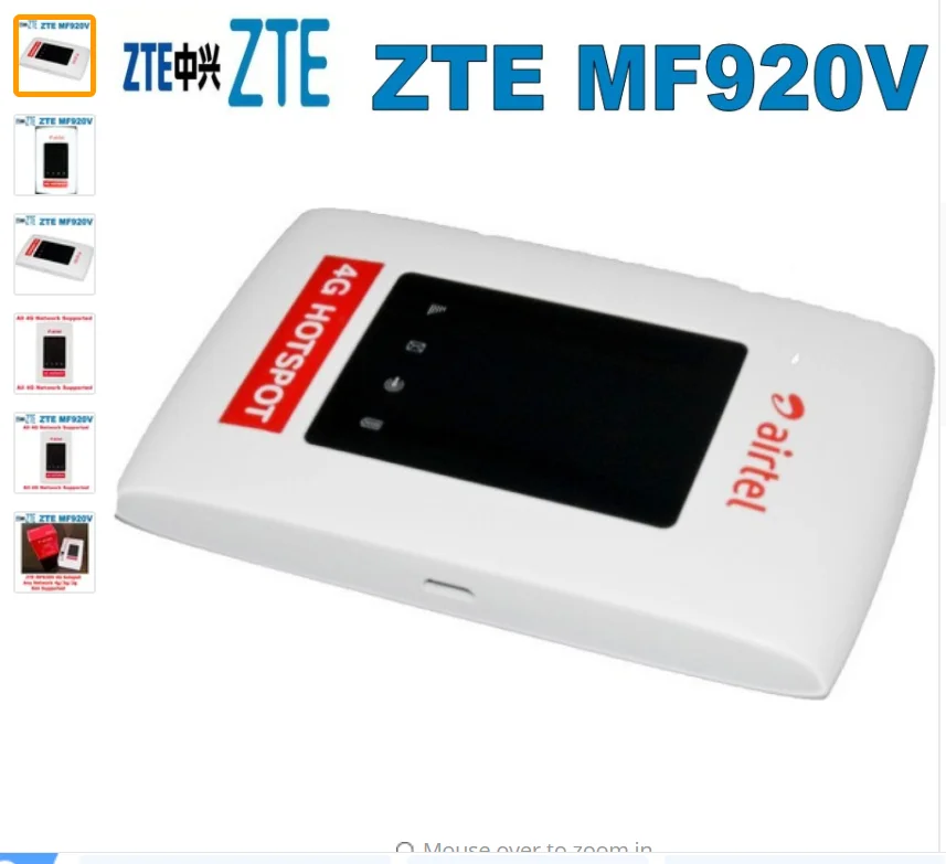 2019 Unlock ZTE MF920 MF920V 4G Mobile WiFi Router