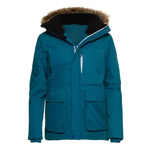 Outdoor Polyester Fabric Waterproof Breathable Hiking Windbreaker Padded Jacket for Men