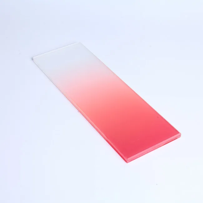 Color Gradient Frosted Glass for Decoration