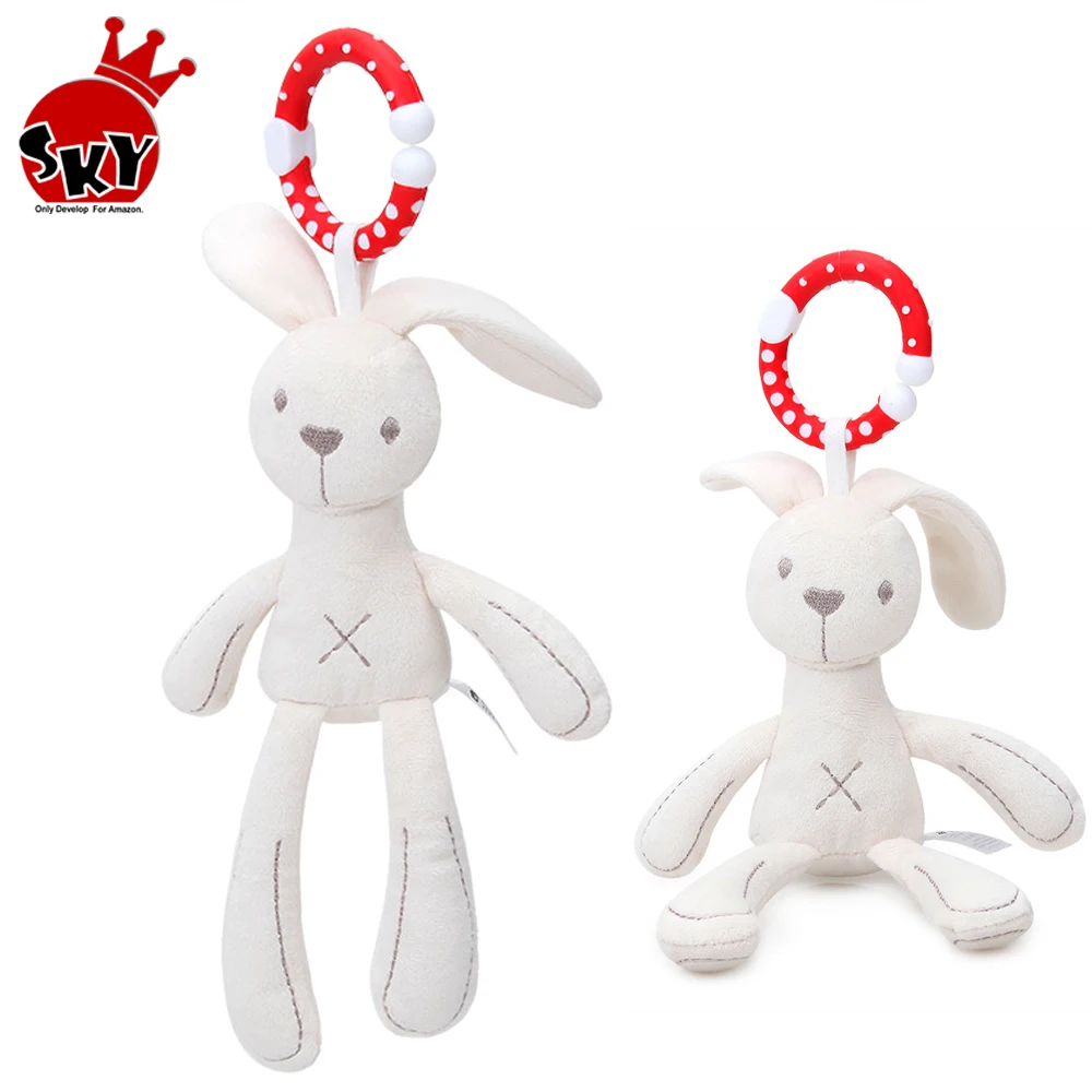 Симпатичная детская кроватка, детские игрушки, развивающая игрушка-кролик, мягкая плюшевая кукла для младенцев, мобильная детская кроватка, подвесное кольцо с животными, детские погремушки