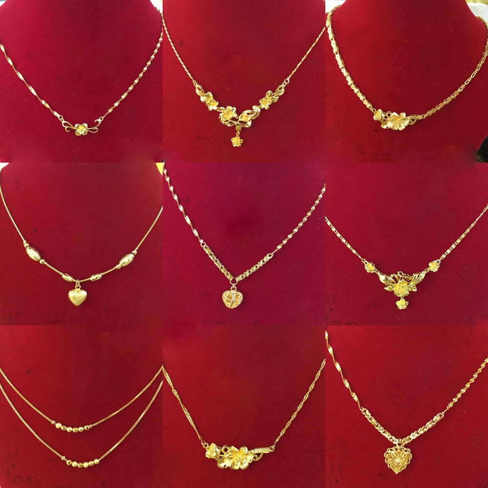 2020 gold plated imitation jewellery, xuping 24k gold jewelry hot sale new design dubai women’s fashion chain necklaces