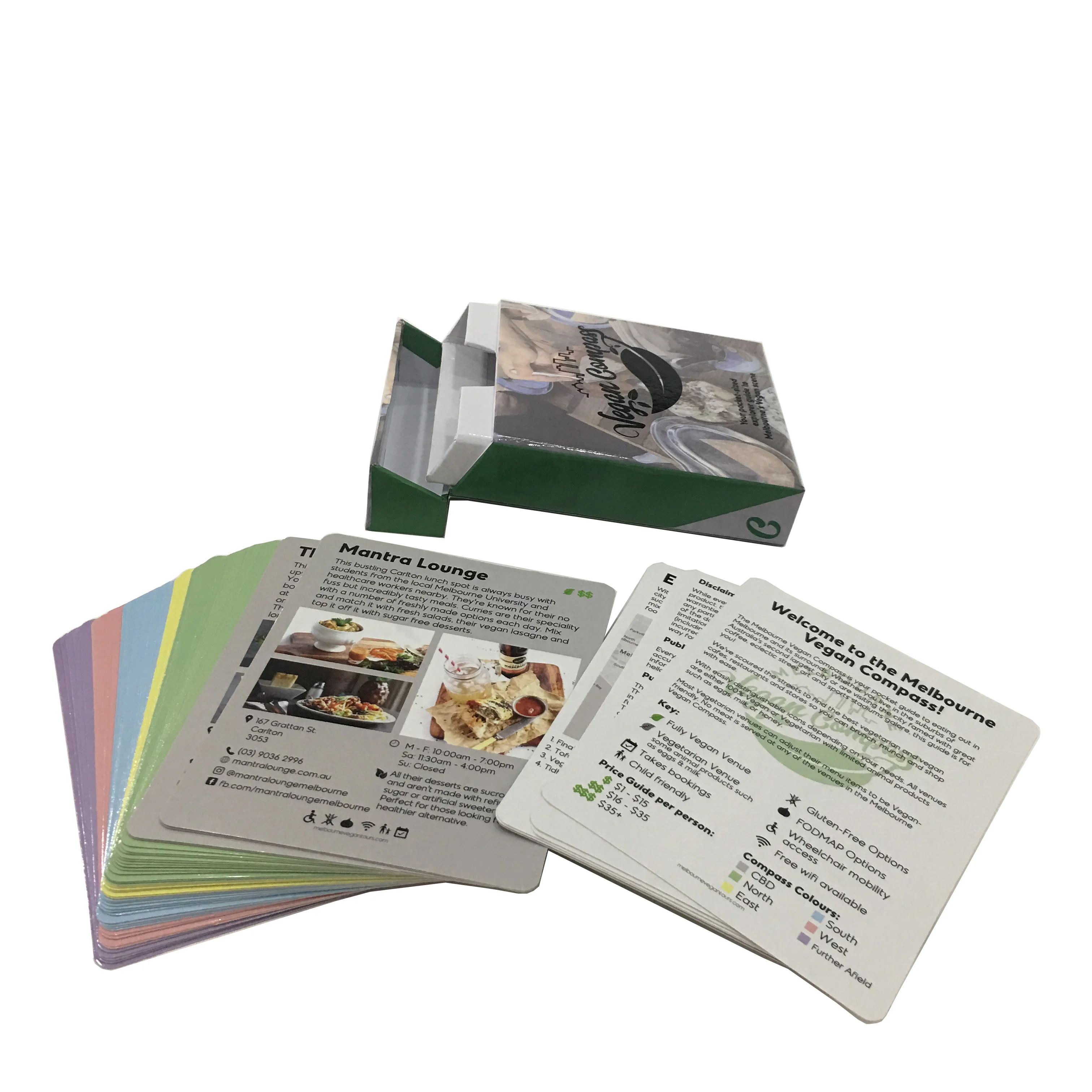 Картонная коробка с принтом игральных карт на заказ картонная в твердом переплете