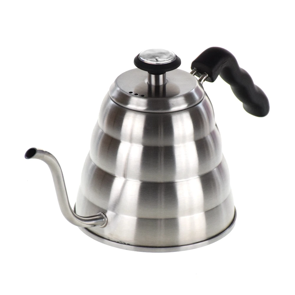 Tetera Para Café Con Termómetro Tetera De Acero Inox... Tetera Para Café Con Termómetro Tetera De Acero Inox...