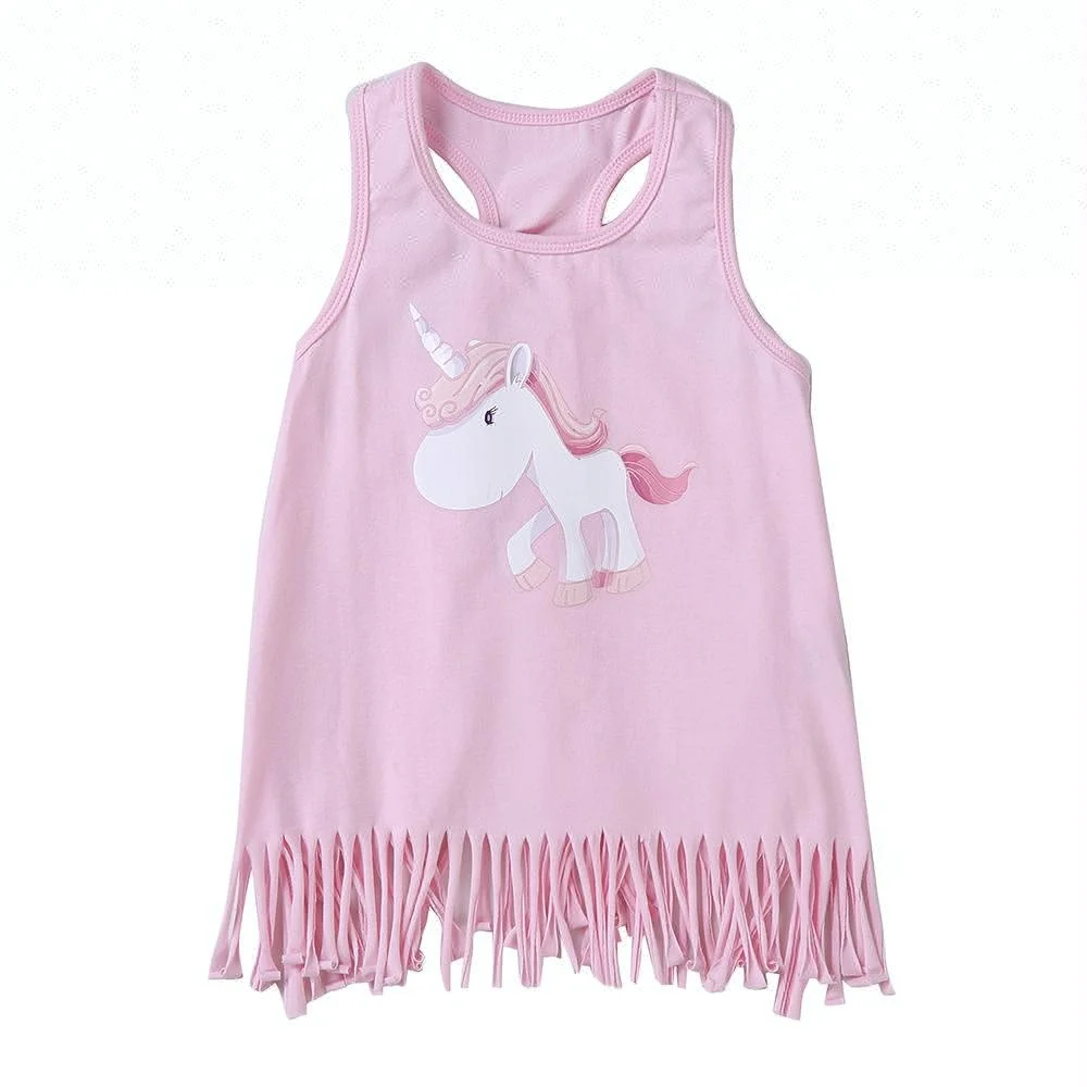 
 2019 оптовая продажа, одежда для маленьких девочек, Топ с длинным рукавом для девочек, рубашка для маленьких девочек с оборками и единорогом  